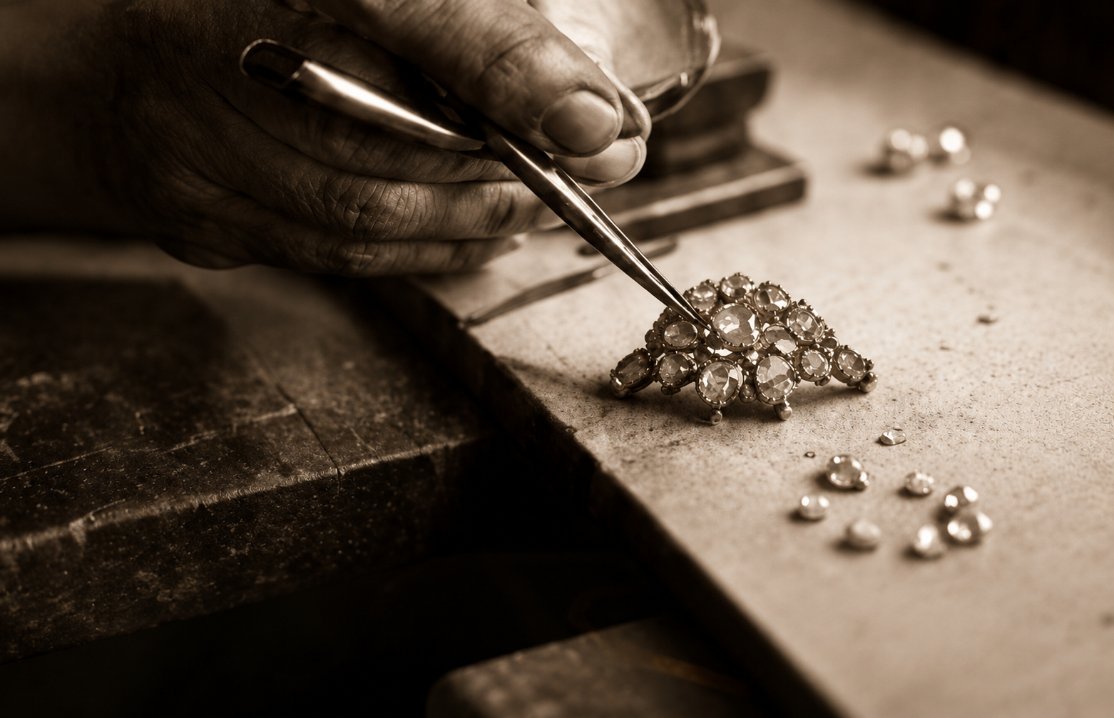 Artisan setting stones